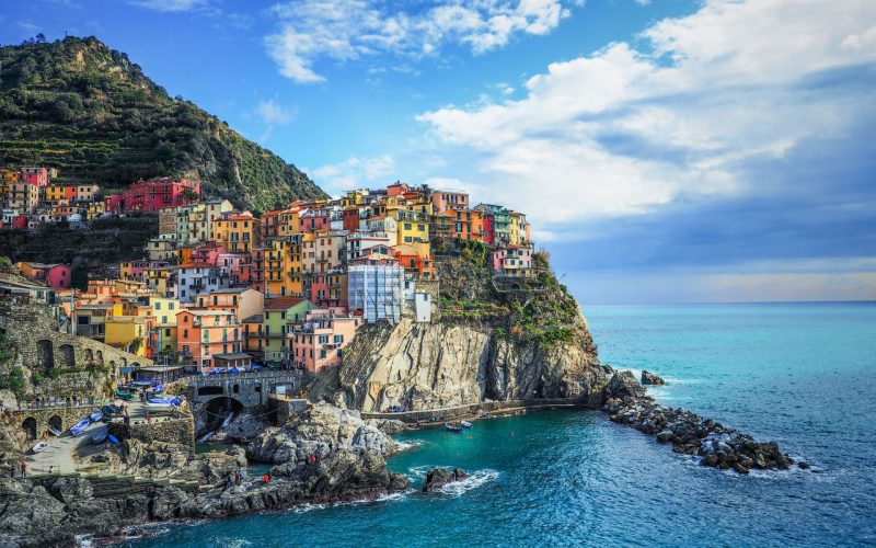 Manarola, das Dorf mit Blick auf das Meer