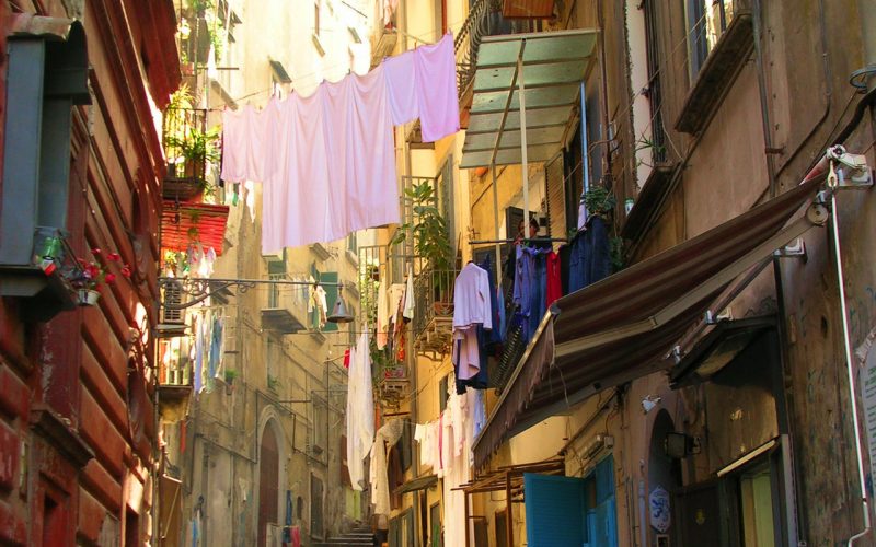 Alley in the historical center of Naples