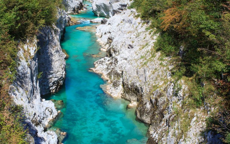 Gorizia and the emerald-green waters of the Soča river