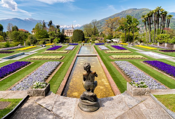 View of the gardens of Villa Taranto, Verbania - Lake Maggiore