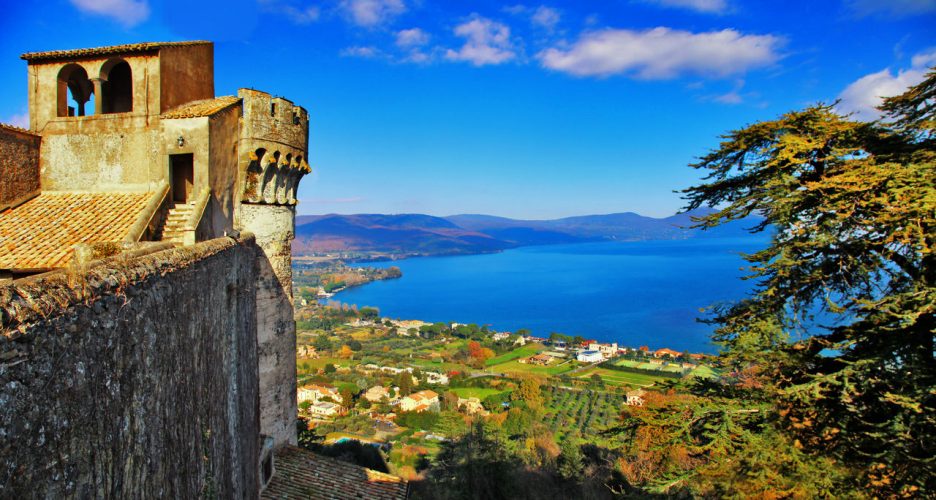 View of Lake Bracciano from the Orsini-Odescalchi Castle