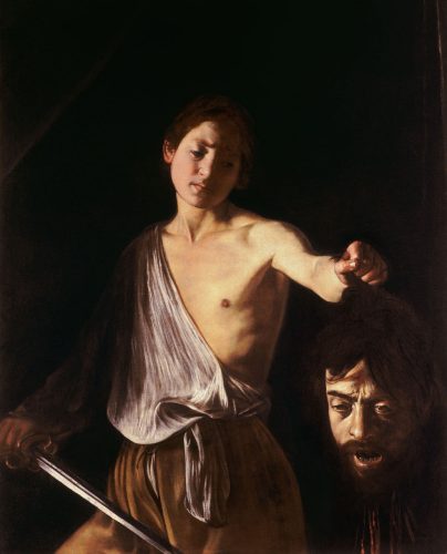 David with the Head of Goliath by Caravaggio, Galleria Borghese - Rome, Lazio