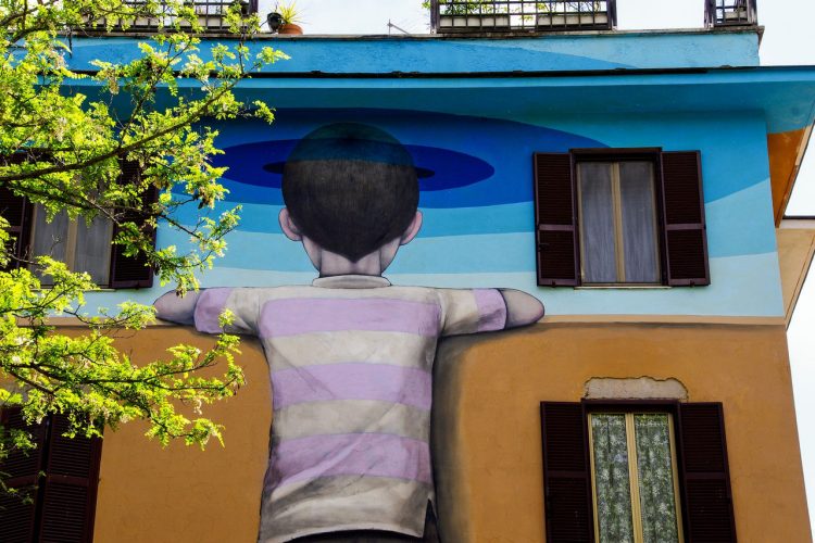 A mural in the Tormarancia district of Rome