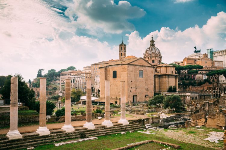 Columns of the Temple of Peace - Rome, Latium