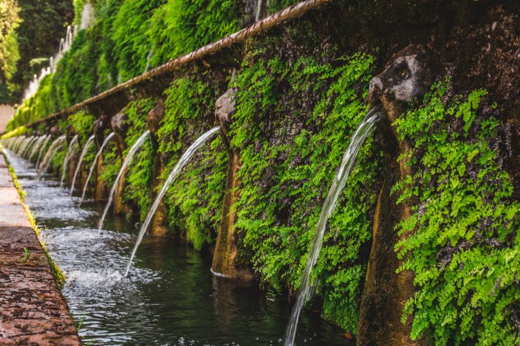 One hundred fountains (Viale delle Cento Fontane), Villa d'Este - Tivoli, Lazio