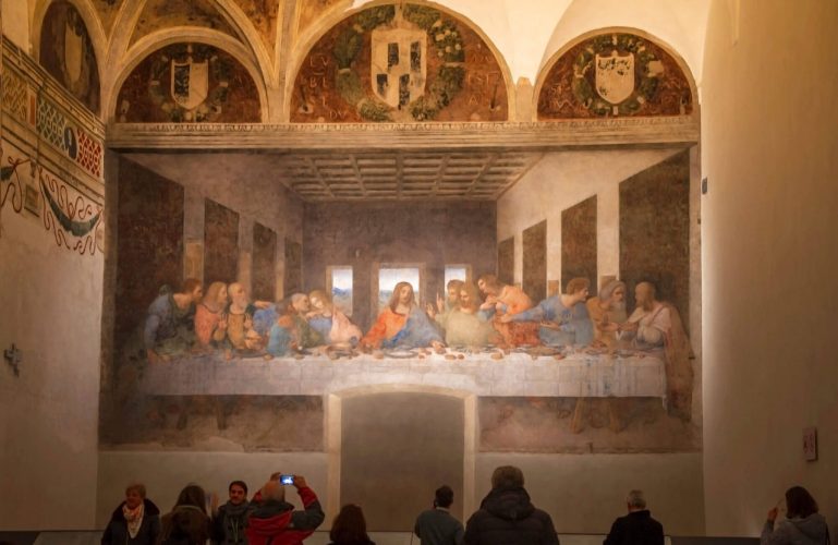 The Last Supper by Leonardo Da Vinci, Church of Santa Maria delle Grazie - Milan, Lombardy
