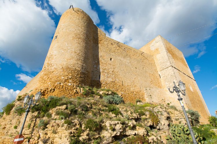 The Castle of Naro seen from below