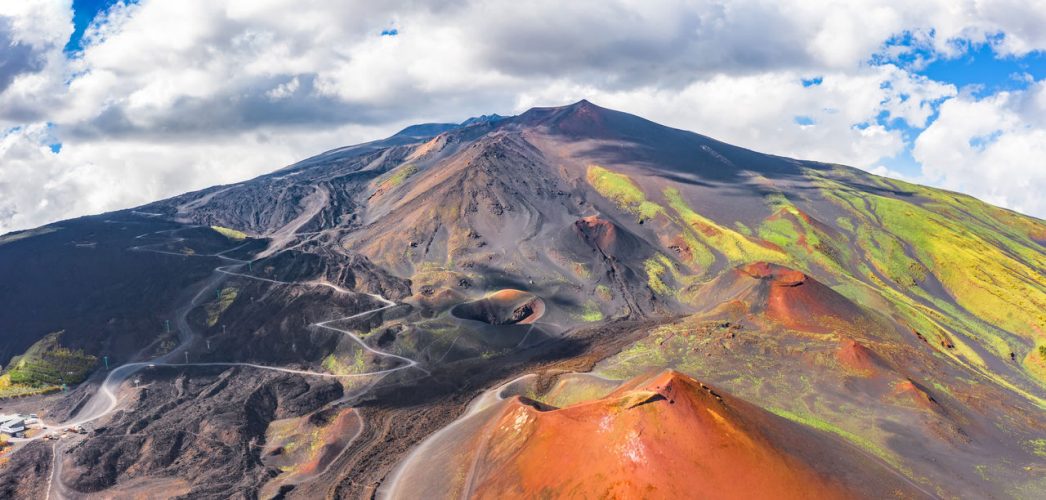 The lunar landscape on Mount Etna