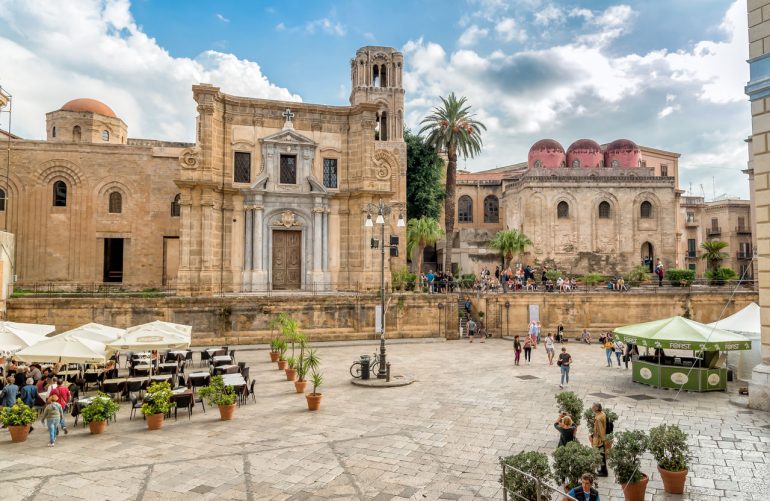 Palermo - Church of Santa Maria dell'Ammiraglio and Church of San Cataldo