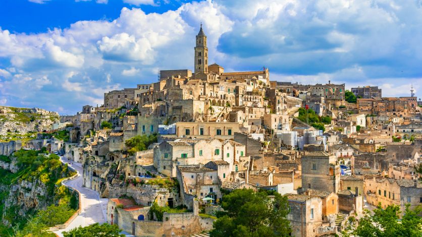 Matera, Basilicata, Italy: Landscape view of the old town - Sass
