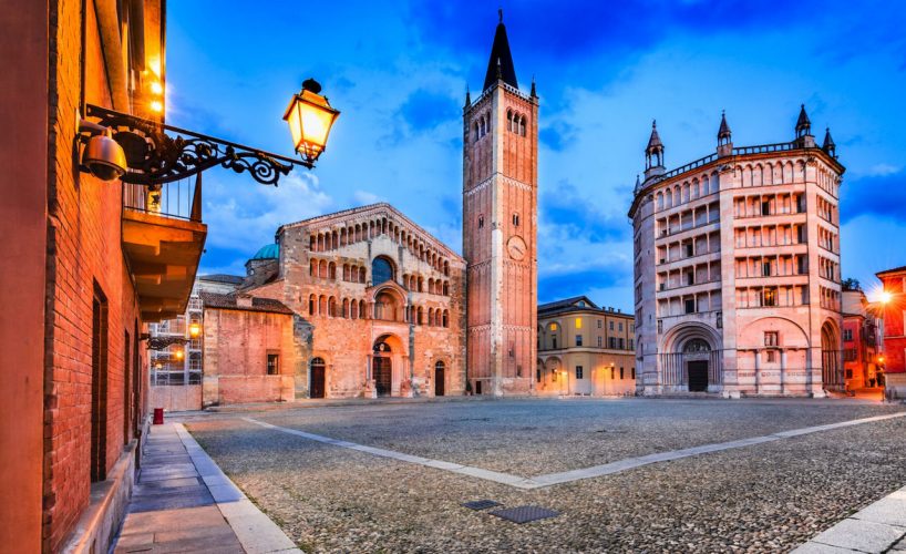 Piazza del Duomo con la Cattedrale e il Battistero - Parma, Emilia-Romagna