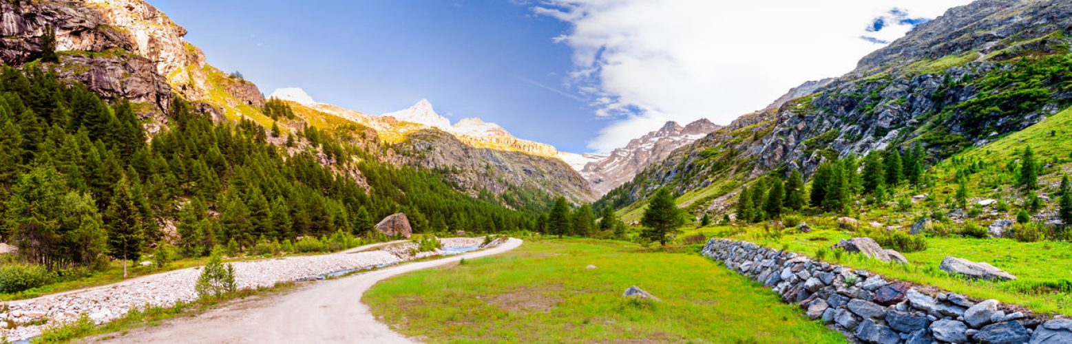 Tratto del Parco in cui si trovano ancora antichissimi muretti a secco per contenere il terreno