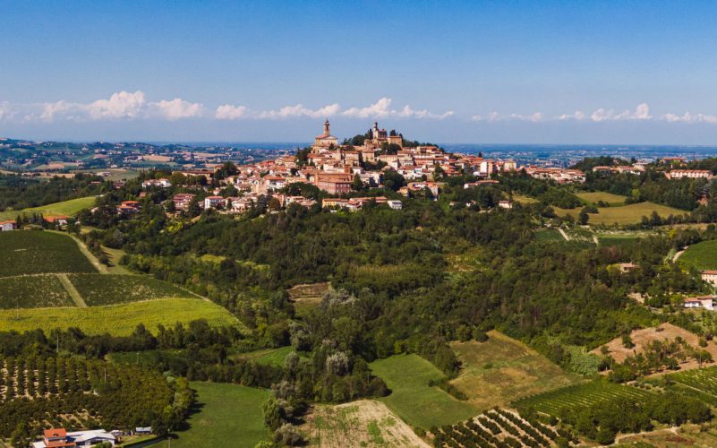 Escenario con vistas en Monferrato