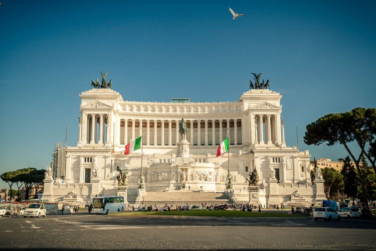Vista dell'Altare della Patria e Piazza Venezia