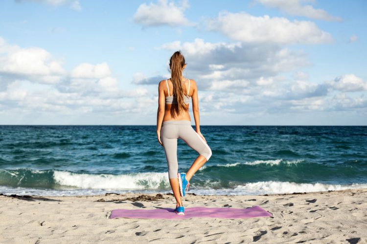 Fitness in spiaggia