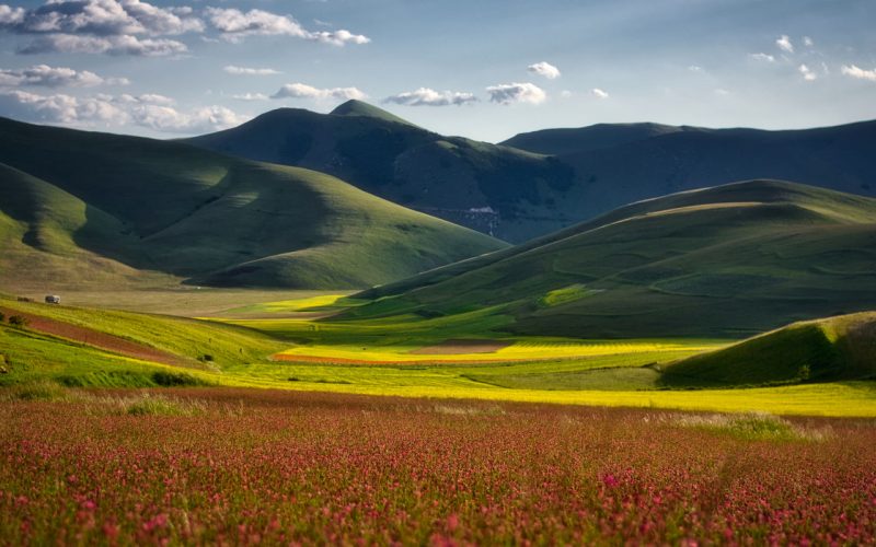 Le plateau du mont Vettore et Castelluccio