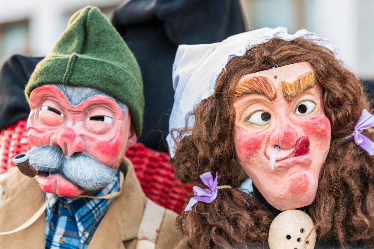 Maschere di legno del Carnevale di Sauris
