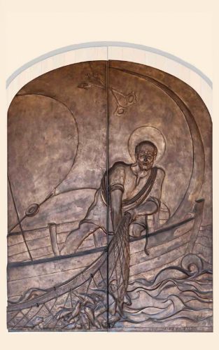 Portale bronzeo - Chiesa dei santi Pietro e Girolamo
