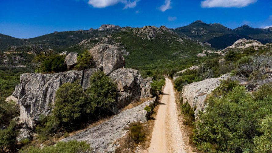 From Monti towards Monte Limbara