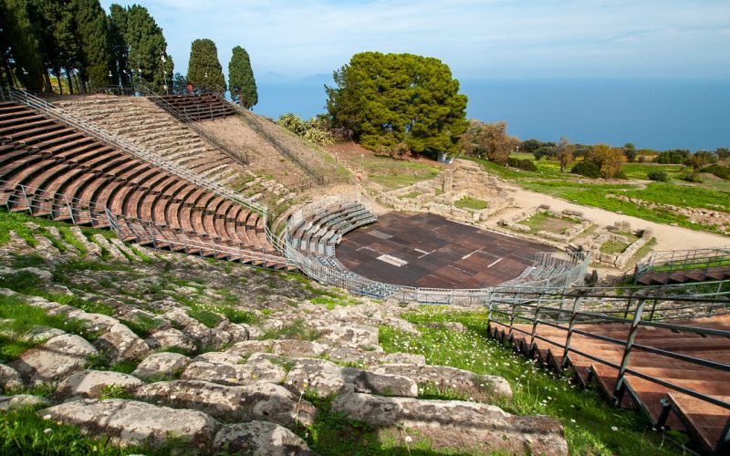 O Teatro greco-romano de Tindari